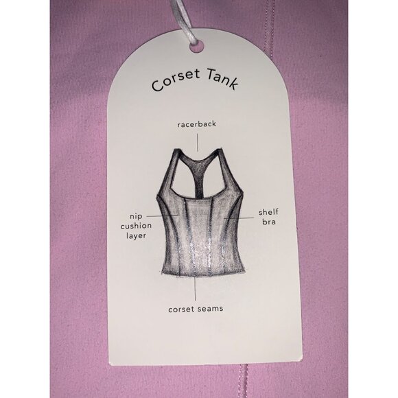 Blogilates Womens Activewear Cropped Top Pink Racerback Workout Yoga Size Medium - Picture 7 of 8